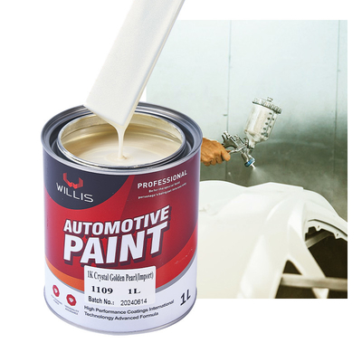 Crystal White Pearl Automotive Paint Strong Adhesion Acrylic Raw Material Auto Car Paint Metallic Automotive Paint