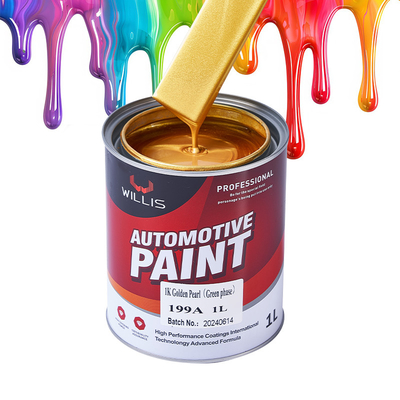 1K Pearl Car Paint for Customizable Liquid Coating in Golden Pearl Green Phase
