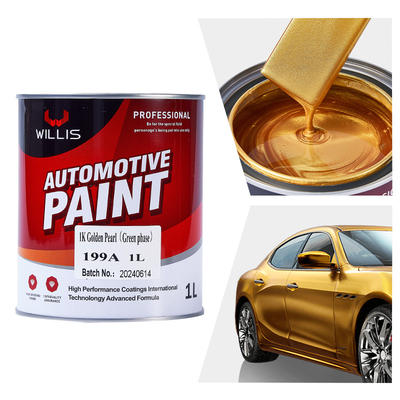 1K Pearl Car Paint for Customizable Liquid Coating in Golden Pearl Green Phase