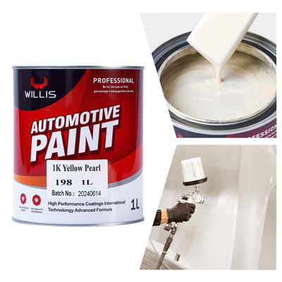 1K Acrylic Pearl Car Paint Yellow Pearl Clear Coat Hardener Thinner 2K/1K Color Paint