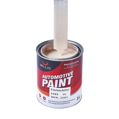 Pearl Automotive Paint 1K Basecoat Red/Blue Weather Resistant Clear Coat Hardener Thinner