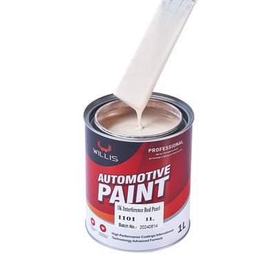 Pearl Automotive Paint 1K Basecoat Red/Blue Weather Resistant Clear Coat Hardener Thinner