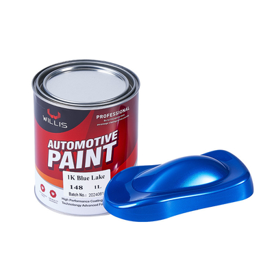 Furniture / Advertising 1K Car Paint High Hardness / Gloss Various Colors Blue Lake