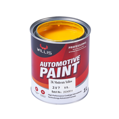 2K Moderate Yellow Car Paint Acrylic Resin Spray Coating