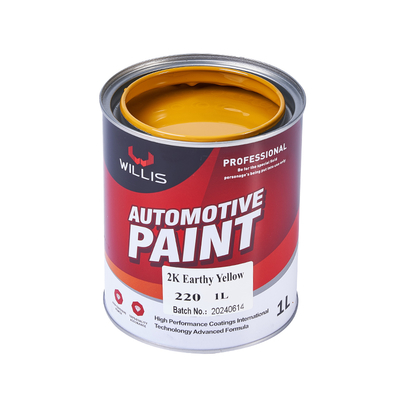 2K Factory Direct Acrylic Liquid Paint Earthy Yellow with Metallic Finish for Cars Coating & Paint Product Car Refinish Coating