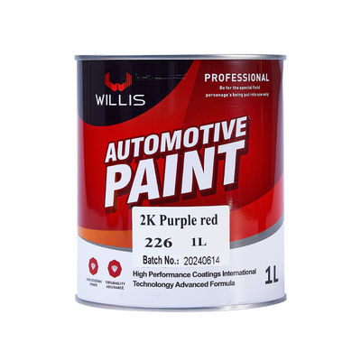 Purple Red High Gloss Quick Drying 2K Solid Paint and Acrylic Primer Paint for Car Repair
