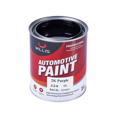 High Performance Purple 2K Solid Paint with Acrylic Resin and Spray Application for Automotive Repair