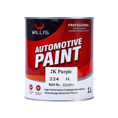 High Performance Purple 2K Solid Paint with Acrylic Resin and Spray Application for Automotive Repair