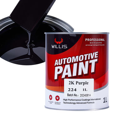 High Performance Purple 2K Solid Paint with Acrylic Resin and Spray Application for Automotive Repair