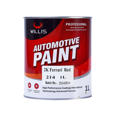 Red 2K Solid Paint with 1L 4L 20L Sizes and 2 Years Shelf Life for Automotive Spray Application