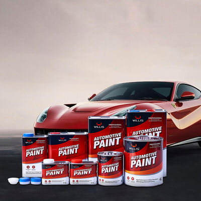 Best Selling WILLIS 2K Red Acrylic Resin Liquid Coating Car & Boat Paint with Spray Application