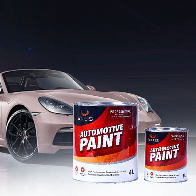 High Quality WILLIS 2K Medium Yellow Acrylic Based Liquid Coating Car Paint Auto Spray Repair Furniture Paint