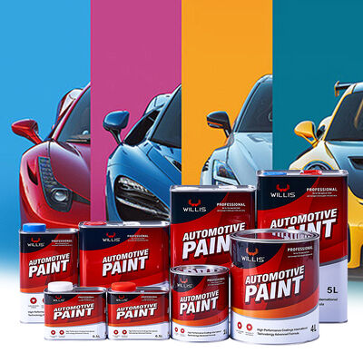 High Quality WILLIS 2K Medium Yellow Acrylic Based Liquid Coating Car Paint Auto Spray Repair Furniture Paint