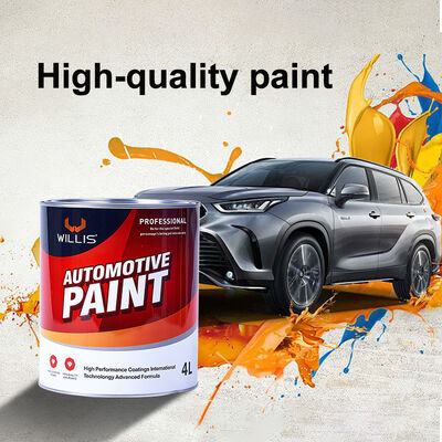 Sustainable Eco WILLIS Car Body Paint Auto Paint 1K 2K Solid Color Acrylic Spray with OEM Code Liquid Coating for Plastic Metal