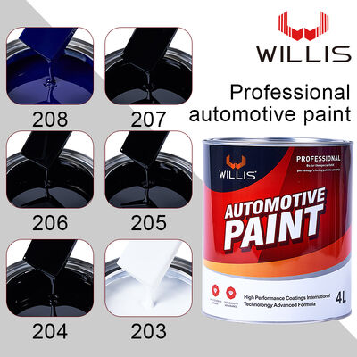 Sustainable Eco WILLIS Car Body Paint Auto Paint 1K 2K Solid Color Acrylic Spray with OEM Code Liquid Coating for Plastic Metal