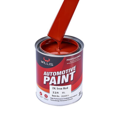 Hot Selling 2K Iron Red Automotive Coating Factory Supply OEM Available Acrylic Resin Liquid Car Painting Refinish Coat Paint