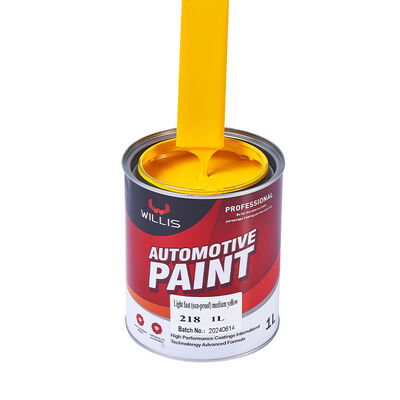 Factory Supply Auto Refinish Repair Paint 2K Medium Yellow Acrylic Liquid Coating Bacecoat Top Coat Car Spray Paint Colors