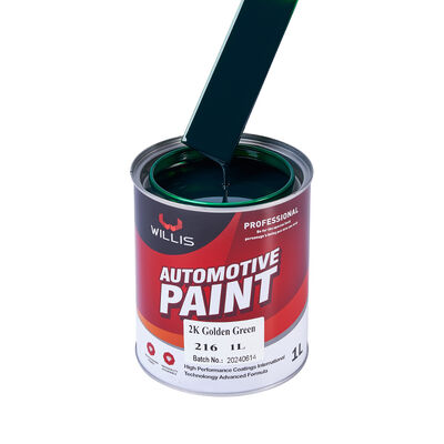 2K Golden Green Automotive Coating Paint Multiple Colors Available for Auto Repair Basecoat Refinish Acrylic Two-Component Paint