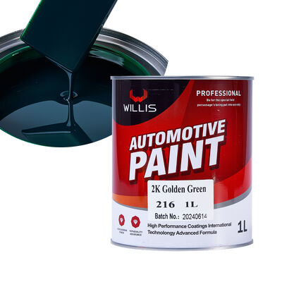 2K Golden Green Automotive Coating Paint Multiple Colors Available for Auto Repair Basecoat Refinish Acrylic Two-Component Paint