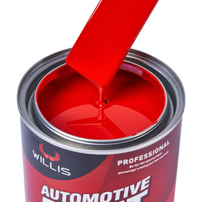 High Gloss 2K Scarlet Red Auto Refinish Liquid Coating Paint Solid Red Base Coating with Resin Acrylic for Automotive Vehicles