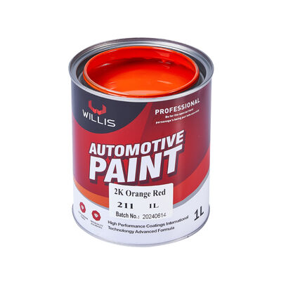 Automotive 2K Acrylic Coating Paint Orange Red Metallic Color Hot Selling Good Price Multiple Colors Available