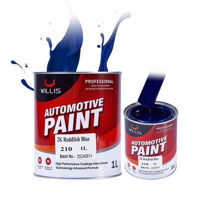 2K Acrylic Car Spray Paint Reddlish Blue Automotive Metallic Color Good for Car Repair & Multiple Colors Available