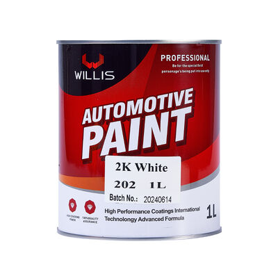 Hot Selling 1K 2K Solid White Auto Base Car Paint Liquid Coating Factory Automotive Metal Plastic Refinish Mainly Acrylic Resin