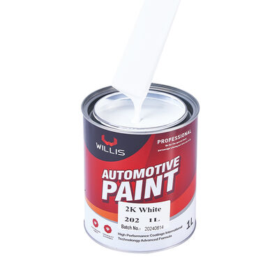 Hot Selling 1K 2K Solid White Auto Base Car Paint Liquid Coating Factory Automotive Metal Plastic Refinish Mainly Acrylic Resin