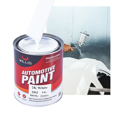 Hot Selling 1K 2K Solid White Auto Base Car Paint Liquid Coating Factory Automotive Metal Plastic Refinish Mainly Acrylic Resin