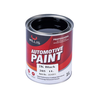 2K Black Automotive Coating Paint Metallic Color Car Painting Refinish Two-Component Acrylic Basecoat Top Coat Multiple Colors