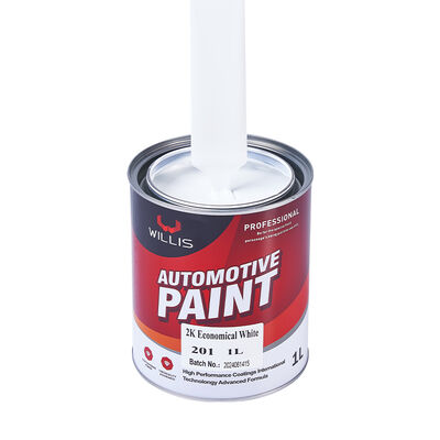 2K White Automotive Coating Two-Component Acrylic Resin & Epoxy Basecoat Top Coat for Car Painting & Refinish Car Repair Paint