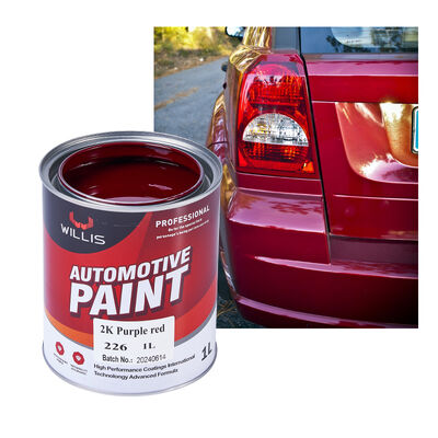 High Quality 2K Acrylic Auto Paint Purple Red Metallic Color Hot Selling Factory Supply OEM Available Car Repair Coating