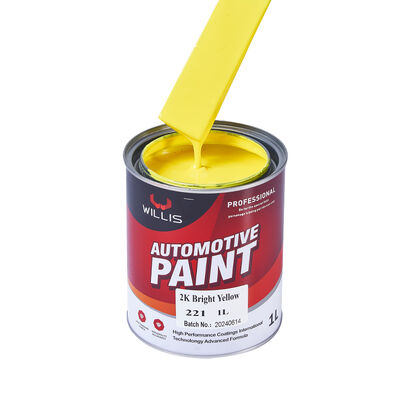 High Quality 2K Bright Yellow Automotive Metal Paint Car Repair Spray Coating with High Gloss Dual Component Acrylic Color Paint