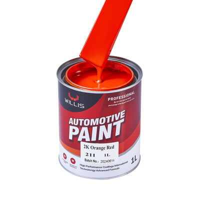 High Quality 2K Acrylic Coating & Paint Orange Red Automotive Color Hot Selling with Good Price Multiple Colors Available