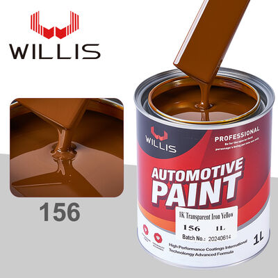 1K Transparent Iron Yellow Basecoat Auto Paint Acrylic Resin Liquid Coating Plastic Coating Spray Application Car Refinish OEM