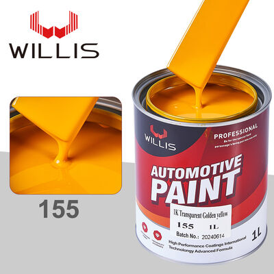 1K Transparent Golden Yellow Automotive Spray Paint Liquid Coating One-Component Acrylic Resin Car Refinish Solid Color