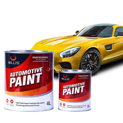 Hot Selling WILLIS Model 153 Lemon Yellow 1K Auto Refinish Basecoat Acrylic Resin Liquid Coating Automotive/Car Paint