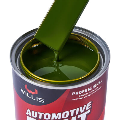 Chinese Made 1K Basecoat Auto Liquid Coating Solid Olivedark Green Car Repair Paint Spray Application Acrylic Resin Excellent