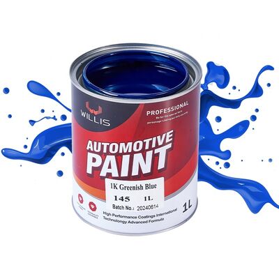 Car Paint 1K Greenish Blue Automotive Solid Color Basecoat with Acrylic Resin Liquid Coating Spray Auto Refinish Paint