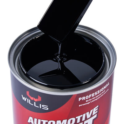 1K Extra Black Liquid Automotive Refinish Coating Paint 1K Solid Color Base Coat for Plastic Black Automotive Coating