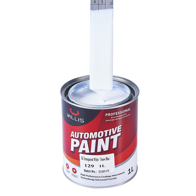 1K Transparent White Automotive Repair Liquid Coating Paint High Performance Eco Friendly Acrylic Resin Car Refinish Paint