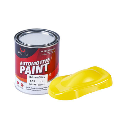 Hot Selling Lemon Yellow 1K Auto Refinish Basecoat China's Best Selling Acrylic Resin Coating Automotive Paint/Car Paint Thinner