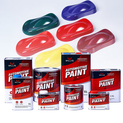 Customized 1K 2K Solid Color Acrylic Resin Liquid Car Repair Paint Good Price Automotive Spray Coating Auto Base Paint