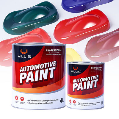 Customized 1K 2K Solid Color Acrylic Resin Liquid Car Repair Paint Good Price Automotive Spray Coating Auto Base Paint