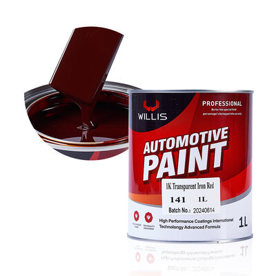 1K Solid Color Red Auto Spray Paint One-Component Acrylic Resin Liquid Coating Made in China Thinner Included