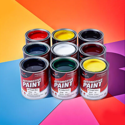 1K Solid Color Red Auto Spray Paint One-Component Acrylic Resin Liquid Coating Made in China Thinner Included