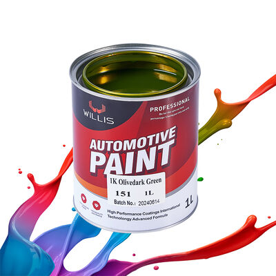1K Liquid Acrylic Resin Automotive Repair Spray Paint Olive Green Car Paint with Body Filler Thinner for Cars