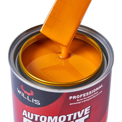 Willis 1K Basecoat Auto Refinish Car Paint Solid Color 1K 2K Acrylic Resin Coating Transparent Yellow Auto Repair Paint China