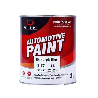 Willis 1K Auto Refinish Basecoat Solid Purple Blue Acrylic Resin Coating Putty Paint Automotive Coating From China