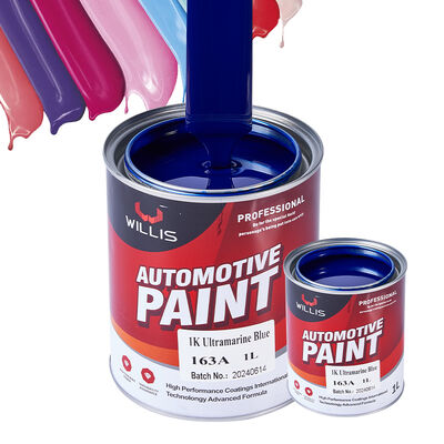 Hot Selling 1K Blue Automotive Repair Paint Single Component Acrylic Resin Low Price High Performance Primer Thinner Clear Spray